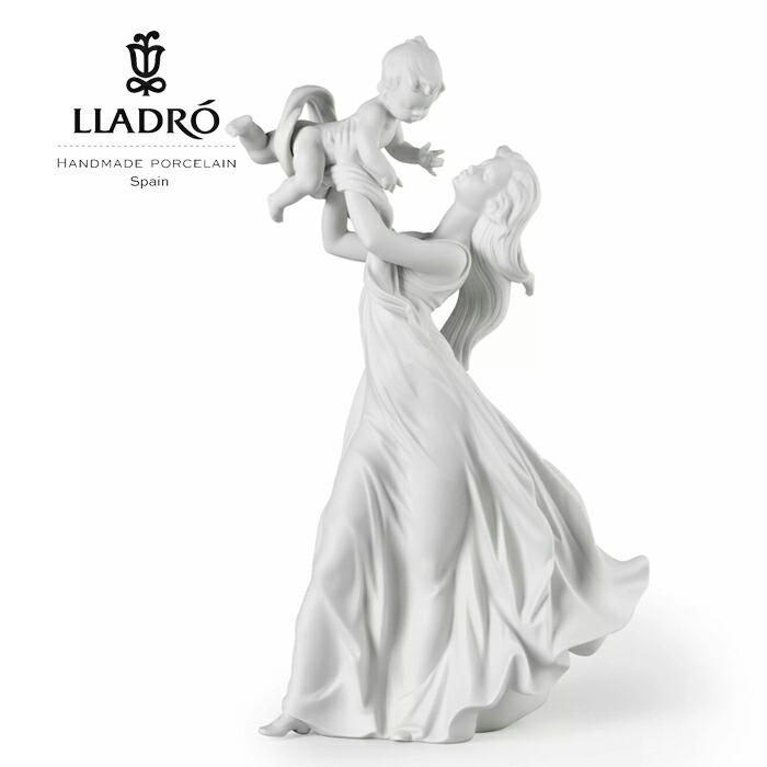 まわり合わせのちょっとの間 Matte White LLADRO リヤドロ  母子 お子さん 生み出すことお祝い  飾り付け オブジェ 室内装飾 瀬戸もの 愛くるしい エスパニア 差し上げ物 喜び事 作り 開業 癒し リビング 寝部屋 事務室 事務室 【決まり品】01009430 キッズ・ベビー・マタニティ-出産祝い・ギフト