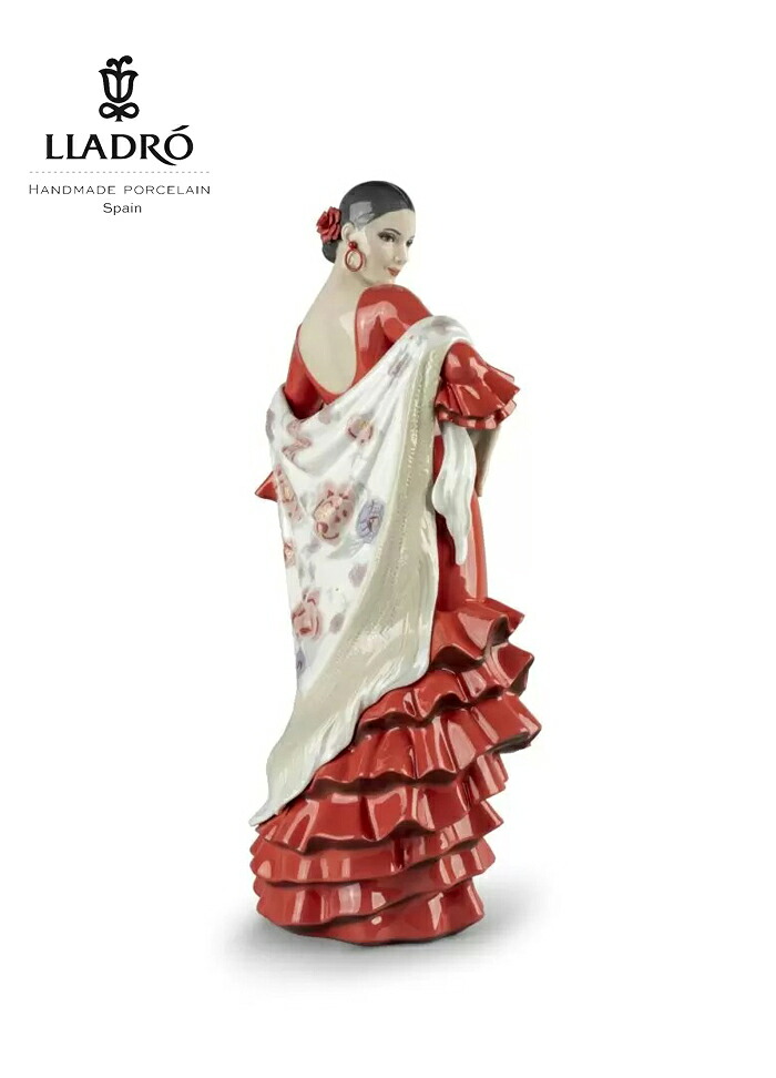 情熱の舞 LLADRO フラメンコ 踊り リヤドロ 置物 オブジェ インテリア 人形 磁器 かわいい おしゃれ スペイン プレゼント 玄関 お祝い 新築 開業 癒し リビング 寝室 事務所 オフィス 【正規品】 01009470