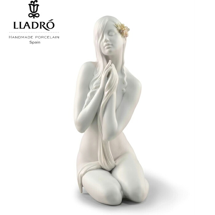 【9/1から値上げ】内なる平和 LLADRO リヤドロ 祈り 女 出産祝い 置物 オブジェ インテリア 磁器 かわいい スペイン プレゼント お祝い 新築 開業 癒し リビング 寝室 事務所 オフィス 【正規品】01009487|ジュエリー うらら