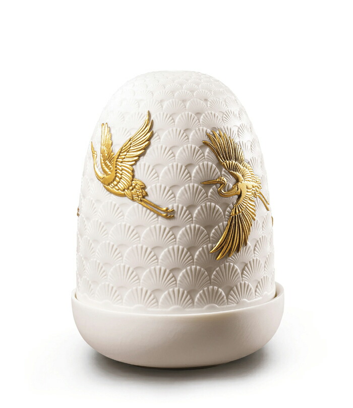 Dome Lamp 鶴 リヤドロ LLADRO 卓上 ランプ 磁器 インテリア プレゼント お祝い 寝室 新築 開業 玄関 オフィス リビング USB 充電式 LED【正規品】01023923