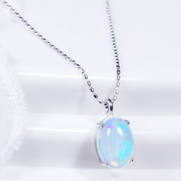 楽天市場】K18 オパール ペンダント 0.6カラット ペアシェイプカット