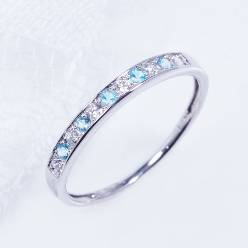 楽天市場】パライバトルマリン リング ブラジル産 0.7ct 中央宝石研究