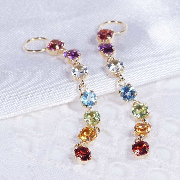 K18 1.5ct アミュレット チャーム ラウンド ワンペア 18金 (ピアス・イヤリング用 )ギフト 結婚式 CH41|I Love ジュエリー