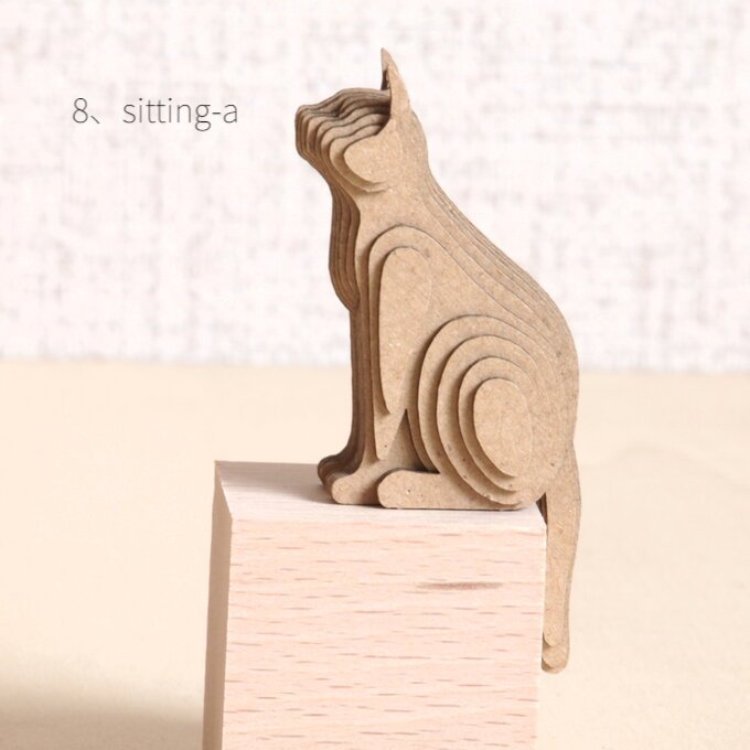 楽天市場】ダンボール工作キット 猫【猫の置物】 夏休み工作