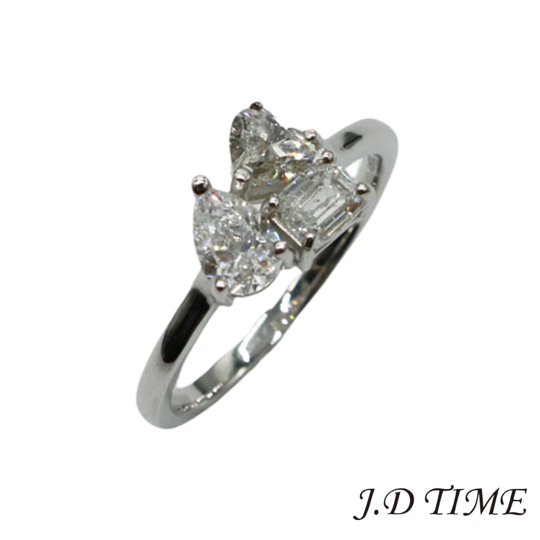 K18WG ダイヤモンドリング D0.99ct レディース【新品】|JD TIME