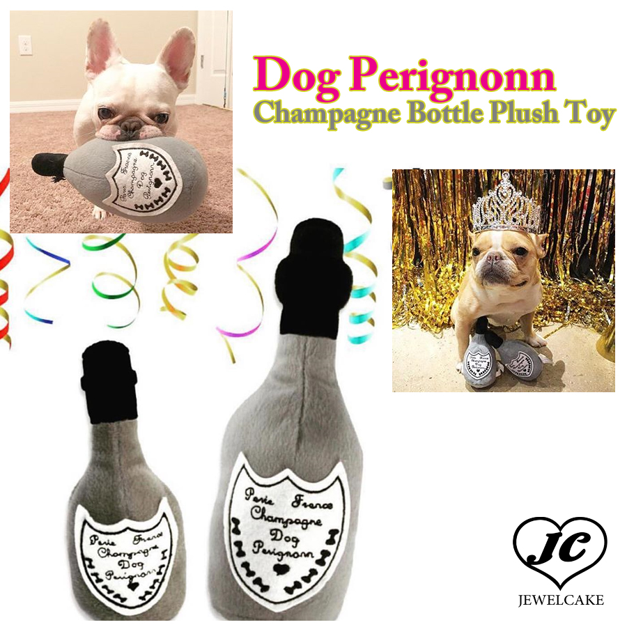 楽天市場 3営業日以内発送 Toy 犬用おもちゃ Dog Perignonn Champagne Bottle Plush Toy Smallドッグトイ セレブ ギフトコレクション インテリア ぬいぐるみ シャンパン お酒 パロディ Jewelcake楽天市場店