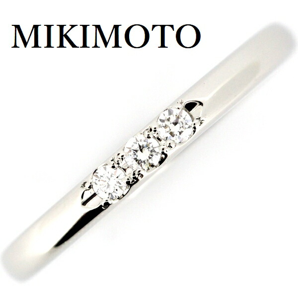 楽天市場】ミキモト MIKIMOTO リング ハーフエタニティ