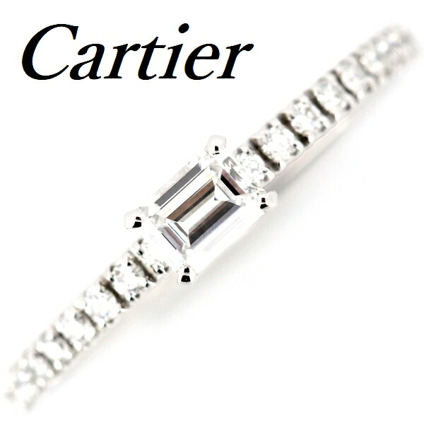 楽天市場】カルティエ ハーフエタニティー ダイヤモンド リング Pt950