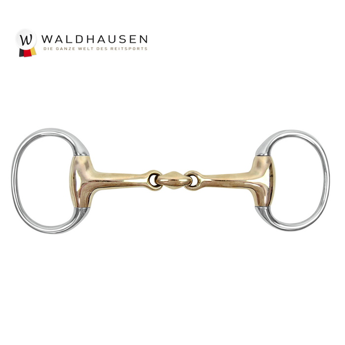 【貨物輸送無料】Waldhausen シプリウム W合わせ目 エッグ銜 WBC2 125粍/135粍/145粍 | エッグ ハミ 銅 ダブル 合わせ目 エッグバミ エッグハミ エッグばみ エッグビット 益荒男 エッグ野球バット ビット 銜 口輪 太さ18粍 輪っか 馬 乗り馬 乗り馬用 乗り馬装置 ハーネス
