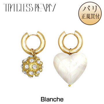 大人の上質 Timeless Pearly タイムレス パーリーピアス Blanche