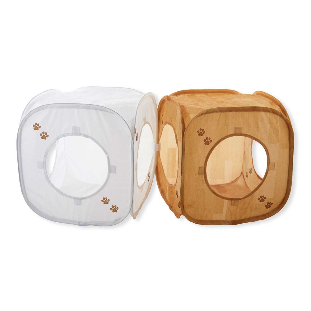 クーポン配布中 猫壱 キャットプレイキューブ トンネル おもちゃ ハウス 猫