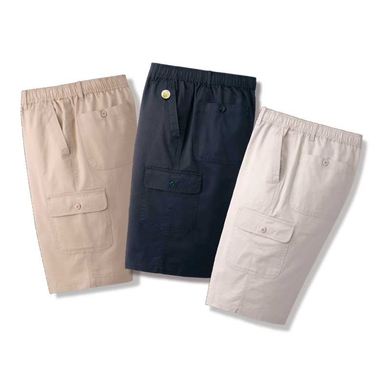 NEW 綿100％カーゴ ハーフパンツ 3色組