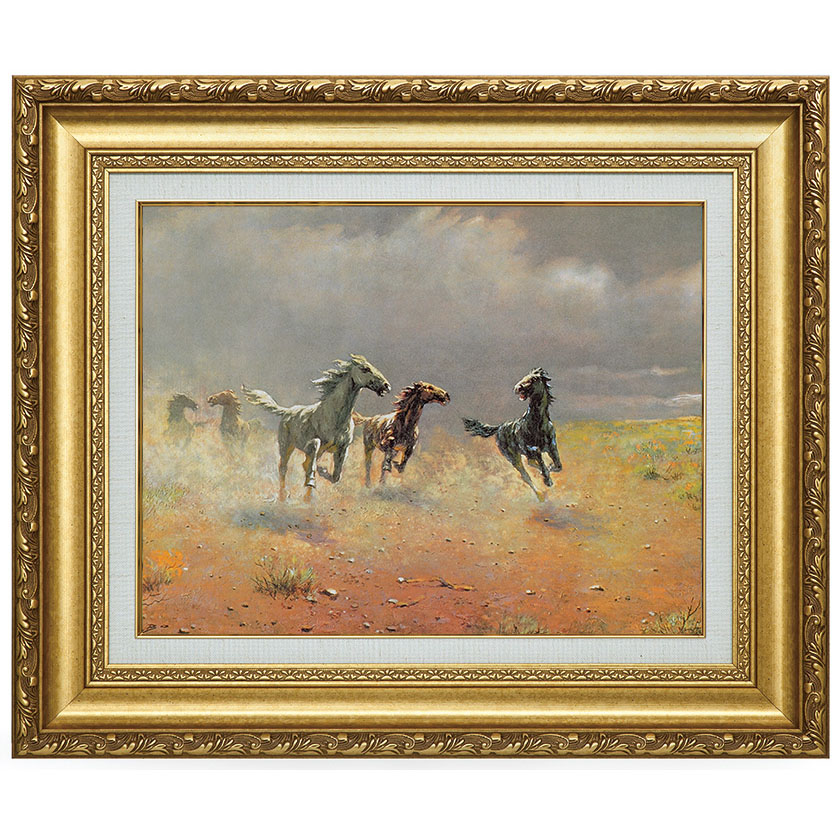 楽天市場】アルボー 荒野の群馬 10号 立体複製名画 美術品 レプリカ