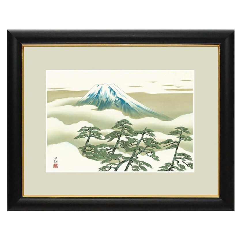 楽天市場】宮本武蔵 枯木鳴鵙図 複製絵画 額装 美術品 レプリカ