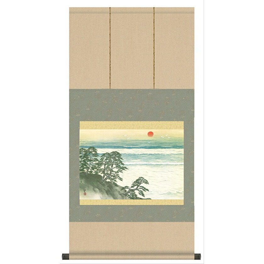 【横山大観 海暾】リトグラフ　#版画 複製 横山大観「海暾(かいとん)」リトグラフ :: 絵画買取・販売
