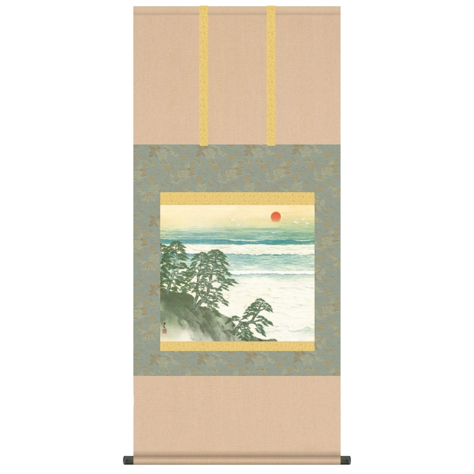 楽天市場】横山大観 「 曳舟 」複製画 掛軸 桐箱入り : 内田画廊