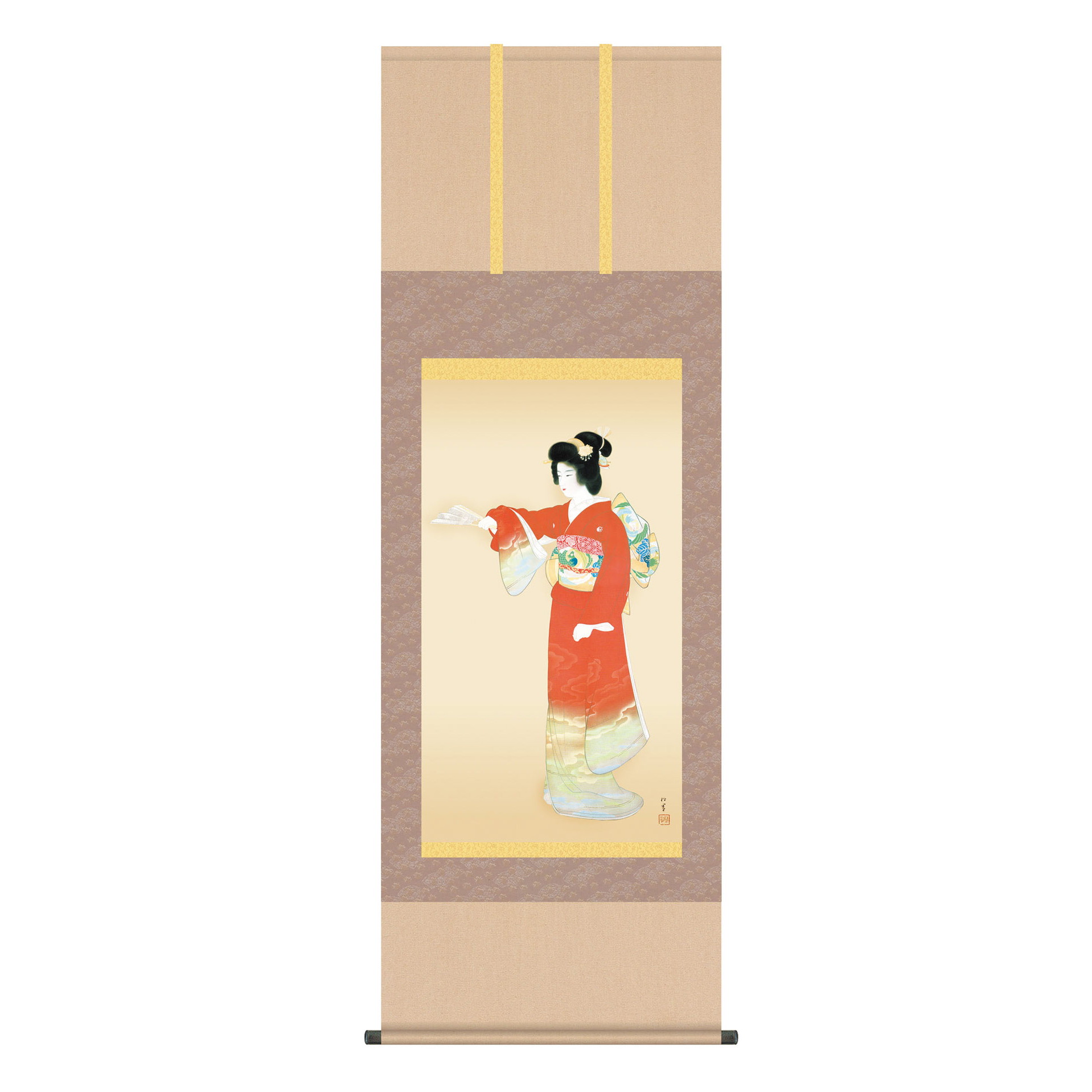 楽天市場】上村松園『 志ゃぼん玉 』軸装 【東京書芸館オリジナル