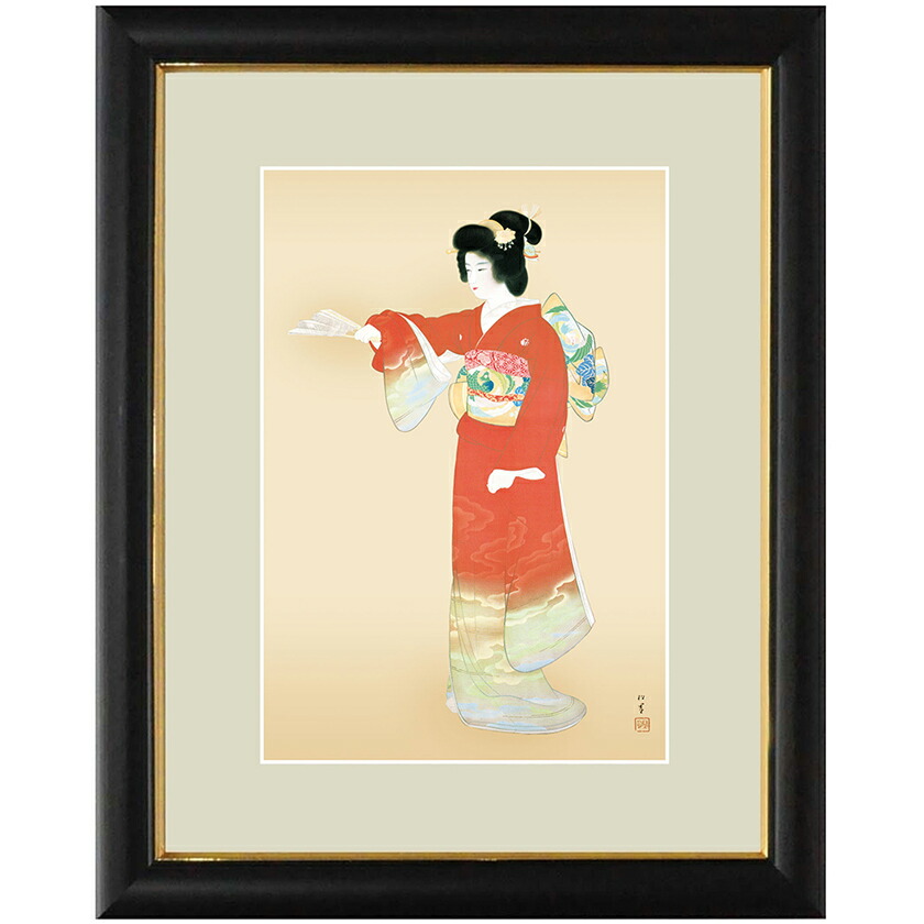 楽天市場】上村松園 「 序の舞 」 シルクスクリーン 版画 : 内田画廊