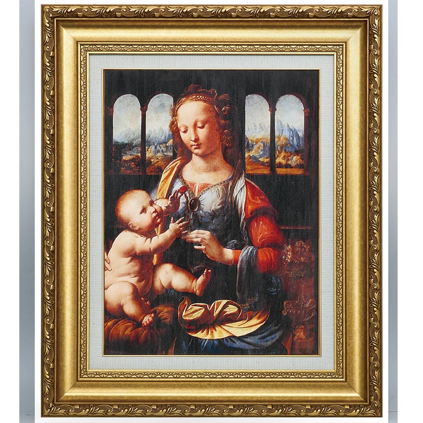 楽天市場】ダ・ヴィンチ モナリザ 10号 立体複製名画 美術品 レプリカ