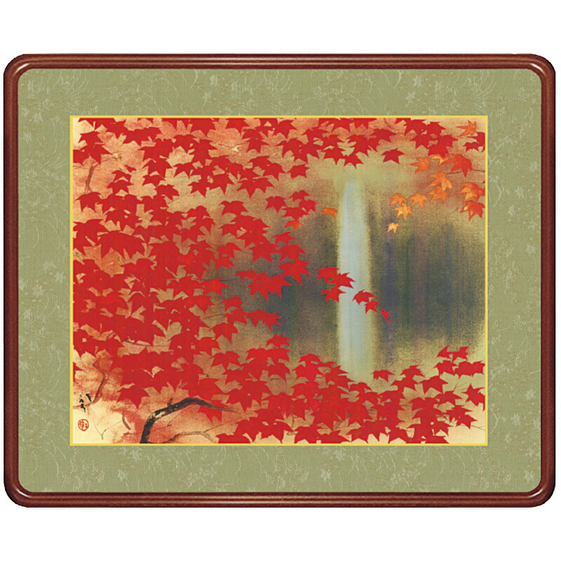 楽天市場】川端龍子 秋鱗 42×34cm 日本画 かわばた りゅうし