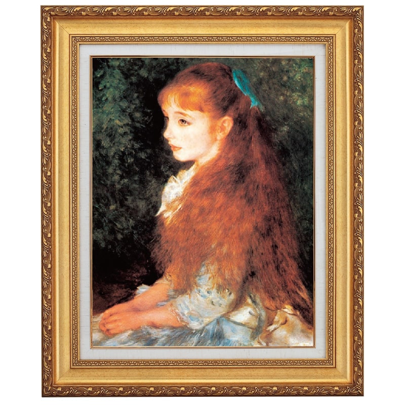 特大ルノアール　可愛いイレーネ　フレーム 約70センチx 62.5センチ 楽天市場】＜お取り寄せ品＞ 複製可愛いイレーネ ルノワール作 F6号