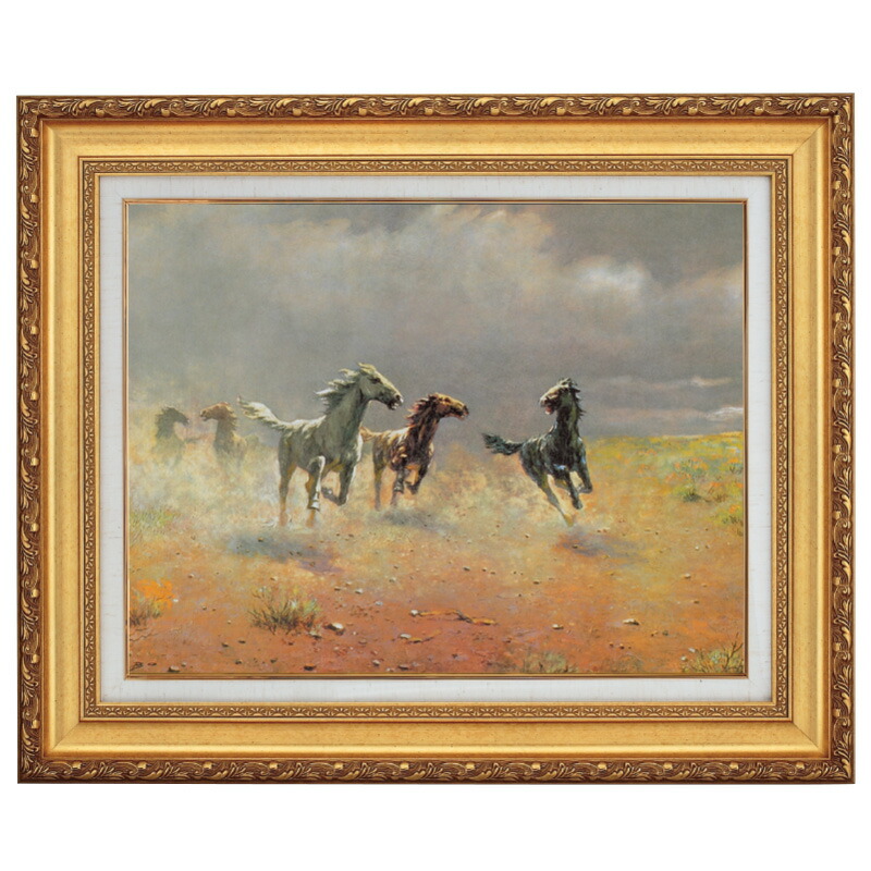 アルボー 荒野の群馬 10号 立体複製名画 美術品 レプリカ