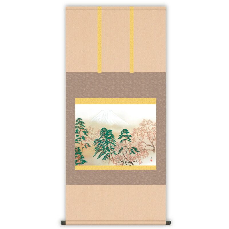 楽天市場】横山大観 霊峰四趣・春 高精細複製画 掛軸 : 光ネット組合