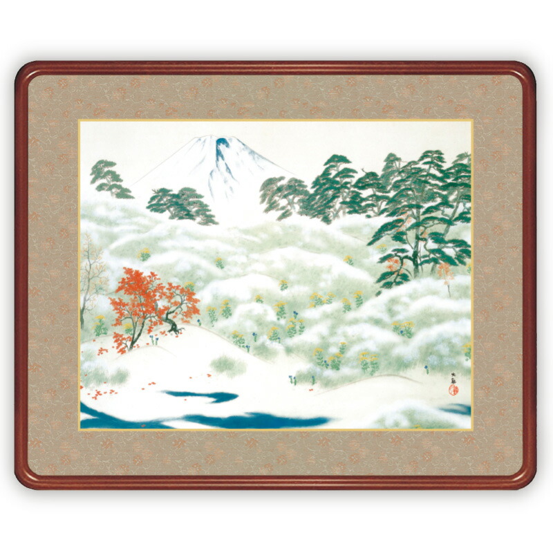木製額縁　日本画　色紙　四季彩女桑　✳︎新品✳︎ 木製額縁 日本画 色紙 四季彩女桑 ✳︎新品✳︎