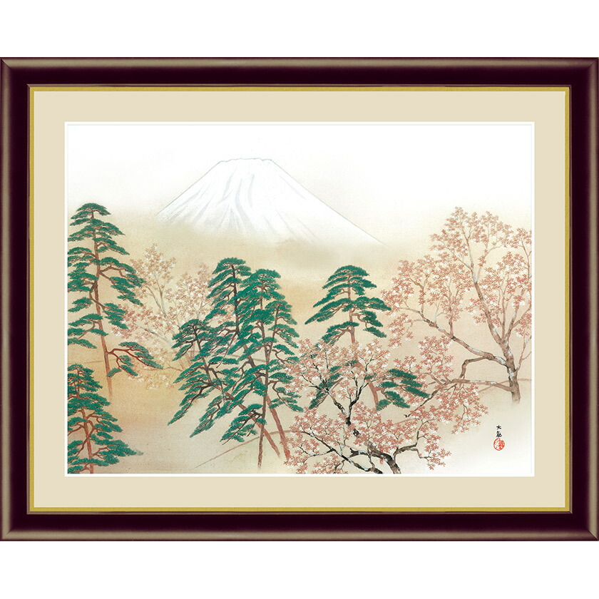 木製額縁　日本画　色紙　四季彩女桑　✳︎新品✳︎ 木製額縁 日本画 色紙 四季彩女桑 ✳︎新品✳︎