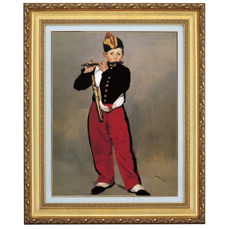 笛吹きの少年　ミニ絵画 楽天市場】マネ「笛を吹く少年」4号 立体複製名画 美術品 インテリア