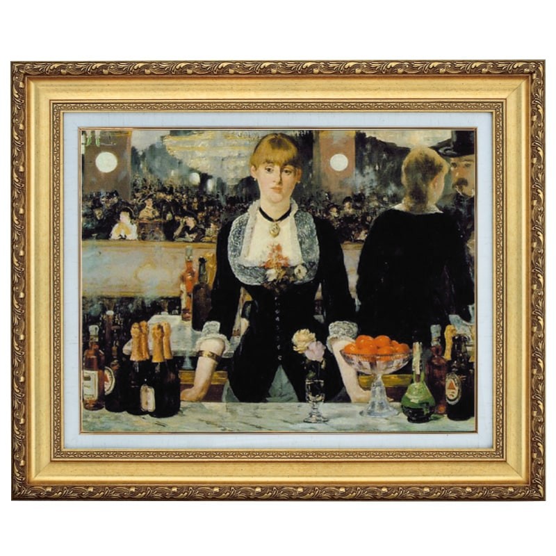 マネ フォリー・ベルジェールのバー 10号 立体複製名画 美術品 インテリア|光ネット組合 店