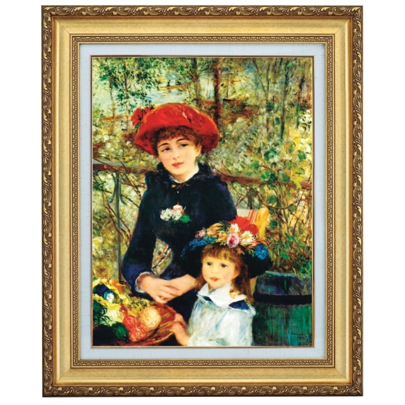 楽天市場】ルノワール 長い髪の浴女 6号 立体複製名画 美術品