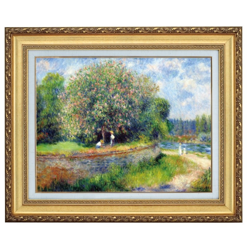 ルノワール 花咲くマロニエ 10号 立体複製名画 美術品 インテリア｜光ネット組合 店