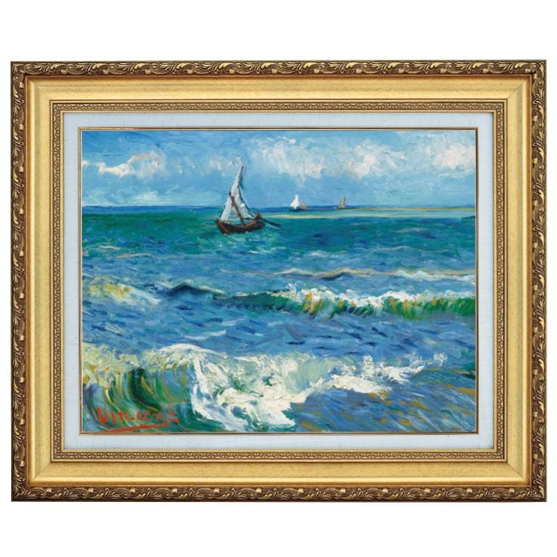 ゴッホ「サント・マリー・ド・ラ・メール」」10号 立体複製名画 美術品 インテリア｜光ネット組合 店
