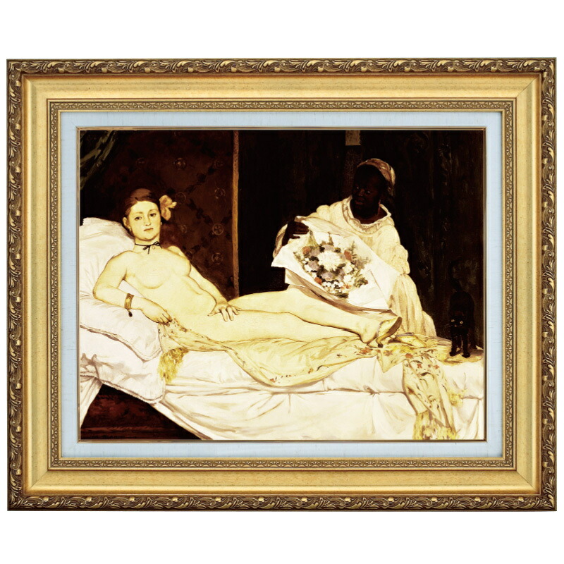 楽天市場】マネ「オランピア」10号 立体複製名画 美術品 インテリア