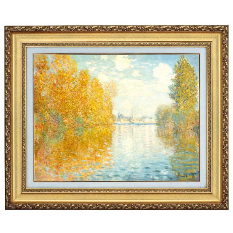 楽天市場】立体複製名画 モネ 「秋のアルジャントゥイユ」 6号 : 光