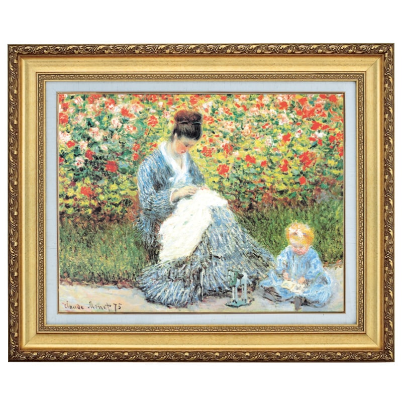 立体複製名画 モネ 「カミーユ・モネと子供」 4号｜光ネット組合 店