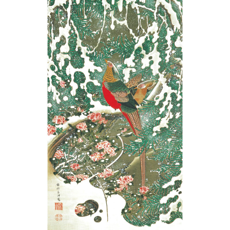 絵画・額縁・版画・中川 学・新品未使用・雪中遊鴉圖・美術品・インテリア・雑貨 楽天市場】版画 「朱鷺」とき 高橋信一作 144/200 0309絵画 版画