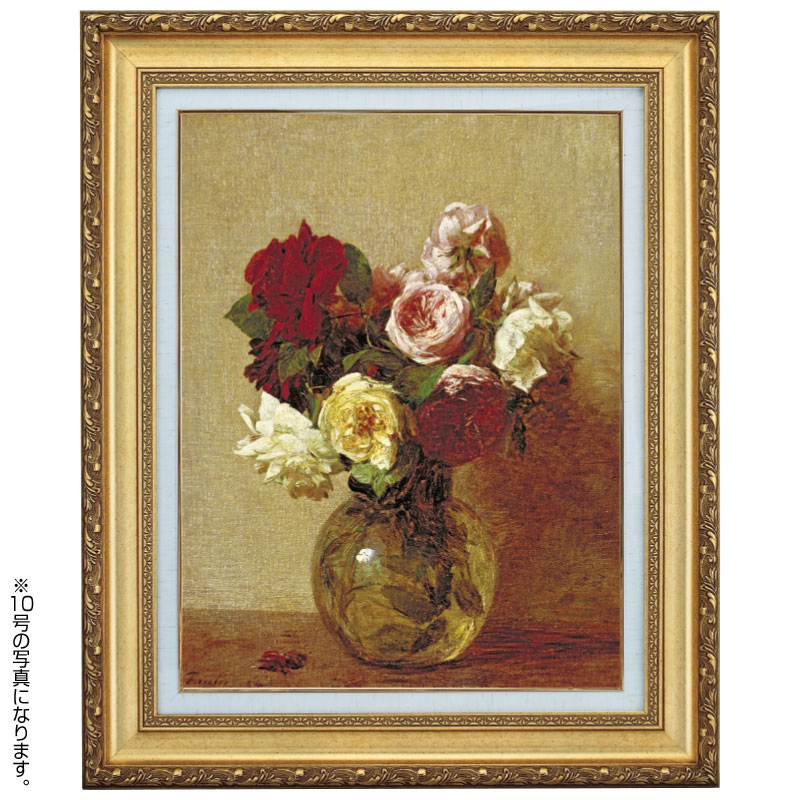 楽天市場】ラトゥール 作品 花の静物 4号 立体複製名画 絵画 額付き