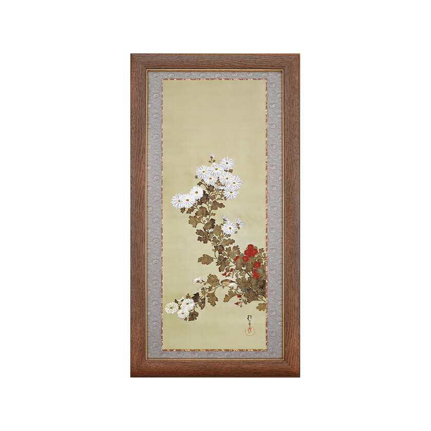 楽天市場】酒井抱一 「十二か月花鳥図」 三月 桜に雉子図 額装 : 光