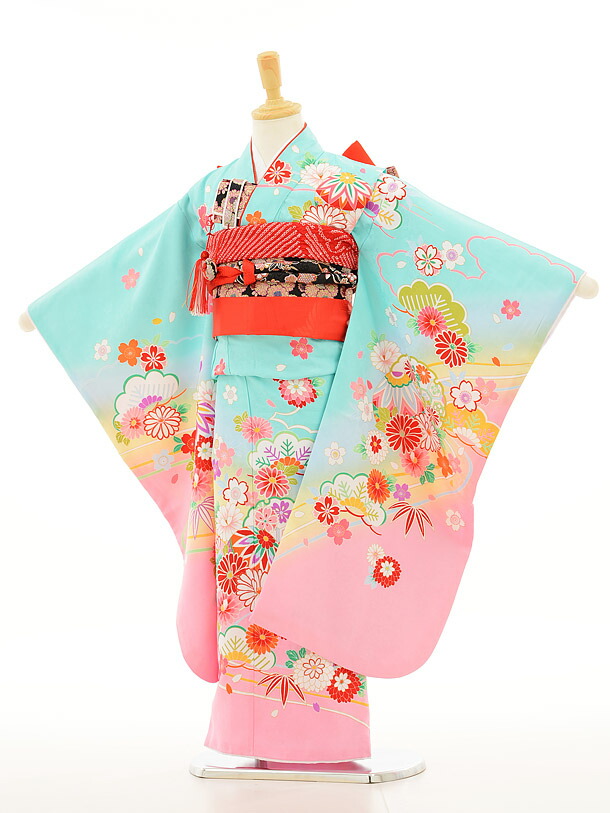 人気の水色×ゴールド♡七五三　7歳　女の子　セット　一式 人気の水色×ゴールド♡七五三 7歳 女の子 セット 一式 楽天市場