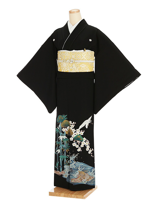 黒留袖セット 吉澤友禅 黒留袖 No.CA-1588-Mサイズのレンタル｜きもの365