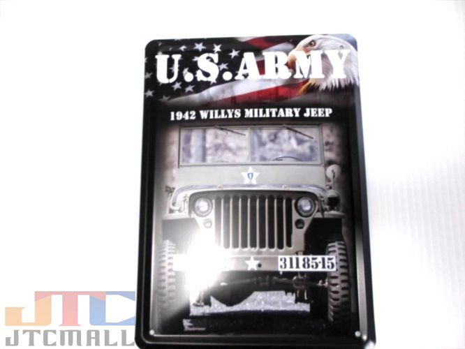 楽天市場】Jeep ジープ ブリキ看板 