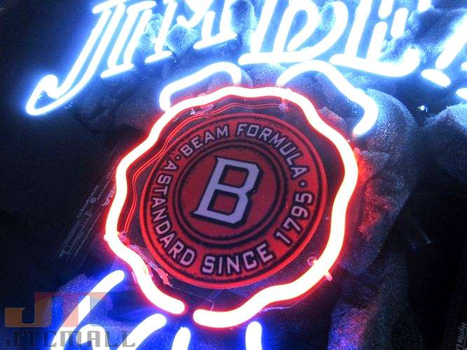 無料長期保証 海外直輸入商品 納期１週間 ３週間程度 全国送料 沖縄 離島を除く T130 ジムビーム Jim Beam Bar ネオン看板 ネオンサイン 広告 店舗用 Neon Sign アメリカン雑貨 看板 ネオン管 人気ブランド Hazle Com