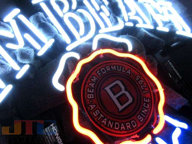 無料長期保証 海外直輸入商品 納期１週間 ３週間程度 全国送料 沖縄 離島を除く T130 ジムビーム Jim Beam Bar ネオン看板 ネオンサイン 広告 店舗用 Neon Sign アメリカン雑貨 看板 ネオン管 人気ブランド Hazle Com