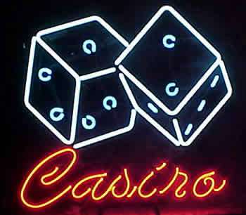 Casino カジノ サイコロ ネオン看板 ネオンサイン 広告 店舗用 NEON