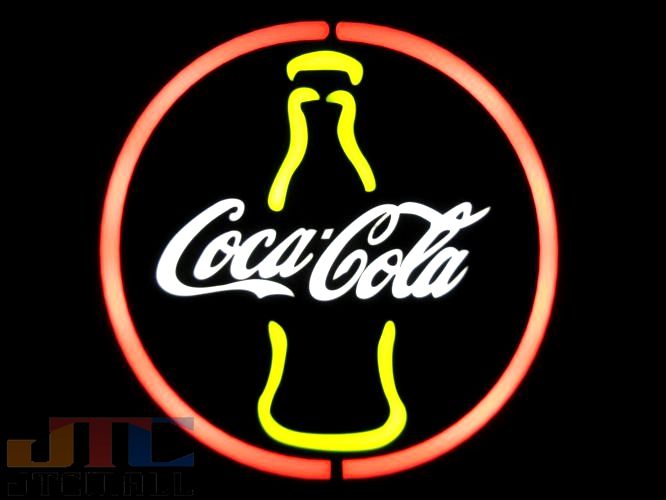 【LED看板はメーカーの生産終了に伴い、今ある在庫限りで販売終了となります。】Coca-Cola コカコーラ サークルLED ネオン看板 ネオンサイン 広告 店舗用 アメリカン雑貨 看板 ネオン管