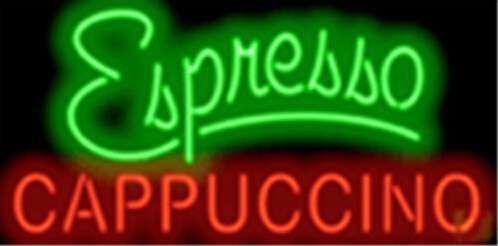 【海外直輸入商品・納期１週間～ ３週間程度】【全国送料送料無料・沖縄・離島を除く】特大ネオンサイン A26 COFFEE ESPRESSO CAPPUCCINO コーヒー エスプレッソ カプチーノ 広告 店舗用 NEON SIGN アメリカン雑貨 看板 ネオン管