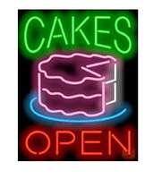 【海外直輸入商品・納期1週間~ 3週間程度】【全国送料送料無料・沖縄・離島を除く】特大ネオンサイン cakes Open ケーキ スイーツ オープン ネオン看板 ネオンサイン 広告 店舗用 NEON SIGN アメリカン雑貨 看板 ネオン管|JTCモール