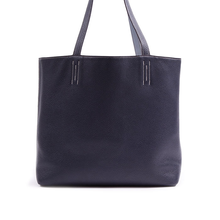 楽天市場】エルメス HERMES ドゥブルセンス45 ネイビーブルー x ライト